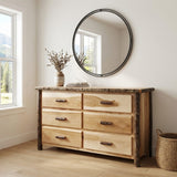 Hickory 6 Drawer Dresser