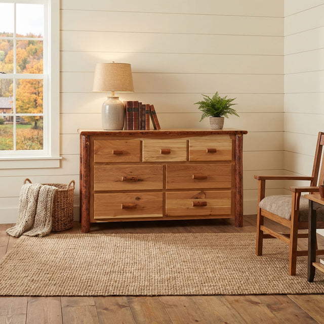 Hickory 7 Drawer Dresser