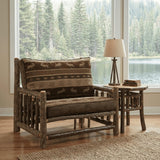 Hickory Log Frame Chair-and-a-half
