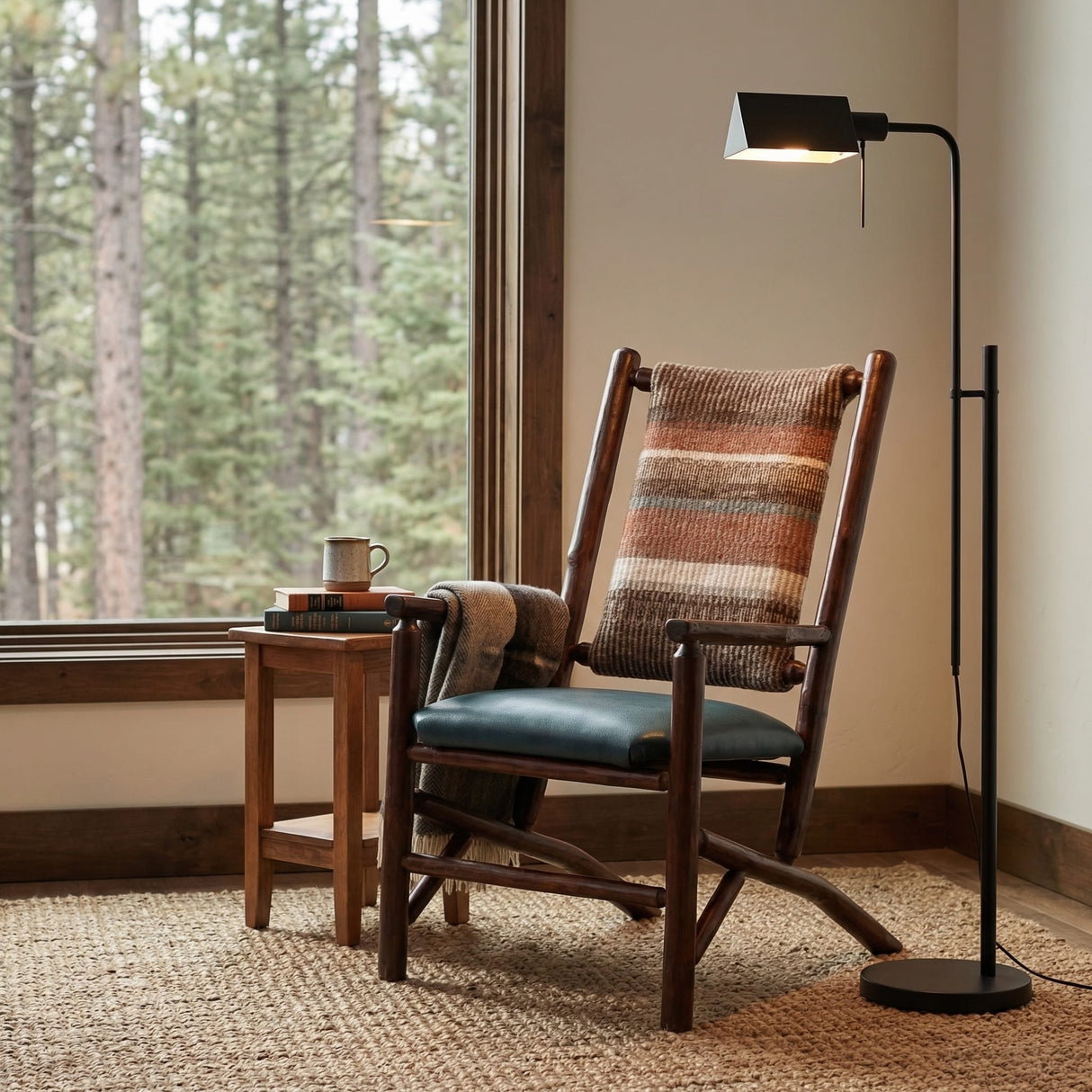 Hickory Switchback Chair