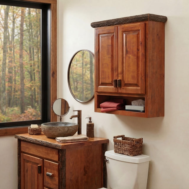 Hickory Toilet Topper Cabinet