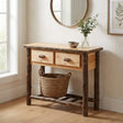 Hickory 2 Drawer Sofa Table