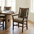 Hickory Upholstered Back Arm Chair