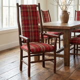 Hickory High Back Upholstered Back Arm Chair