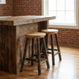 Hickory Round Stool