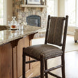 Hickory Upholstered Counter Stool