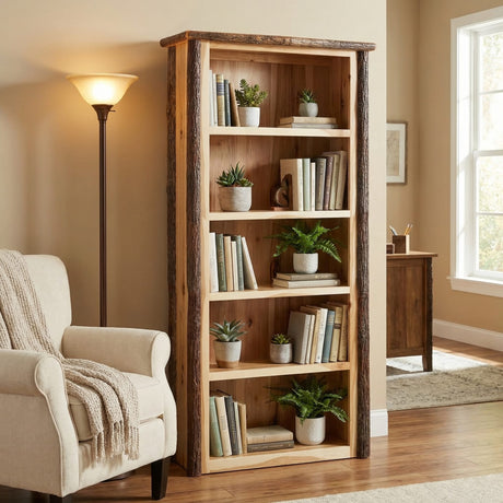 Hickory Bookshelf