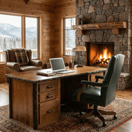 Hickory Executive Desk