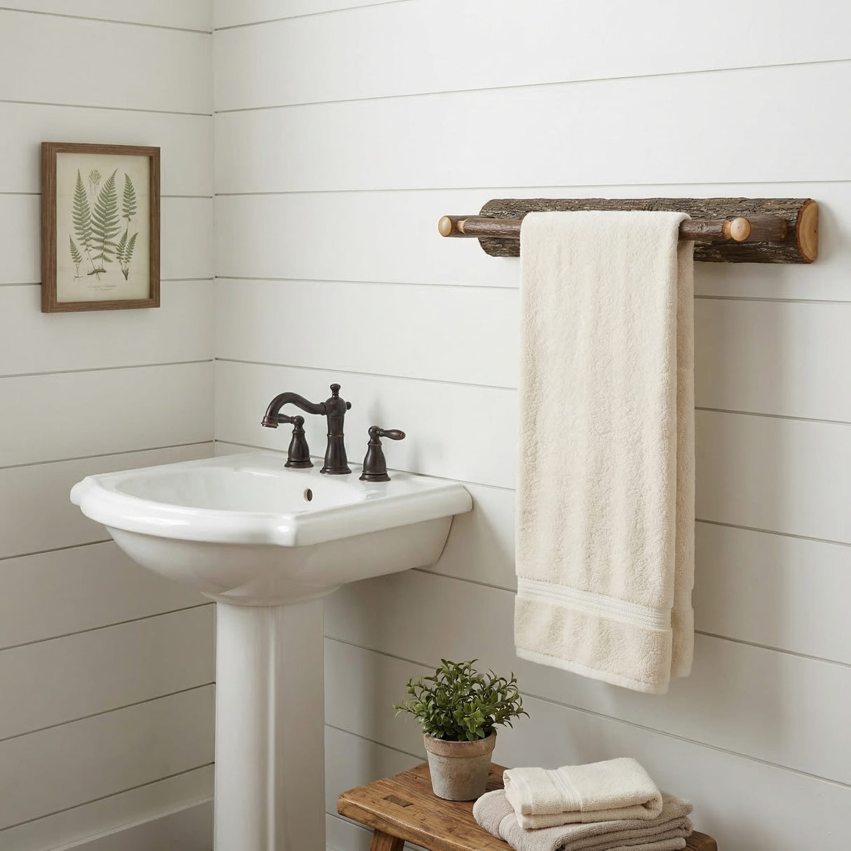 Hickory Towel Bars