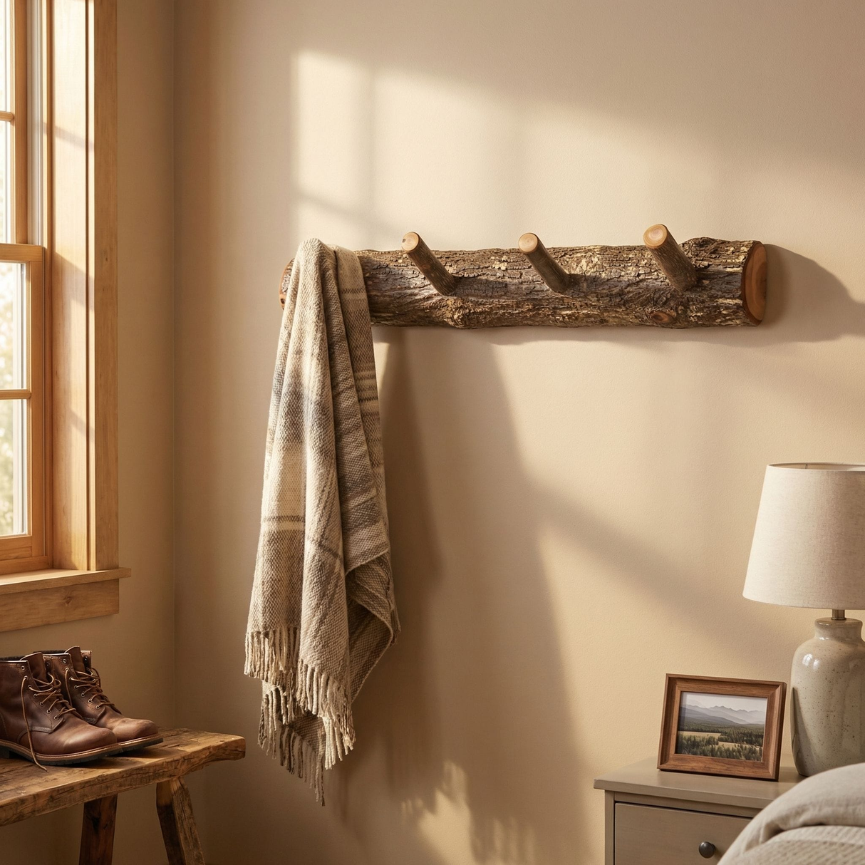 Hickory Wall Coat Racks