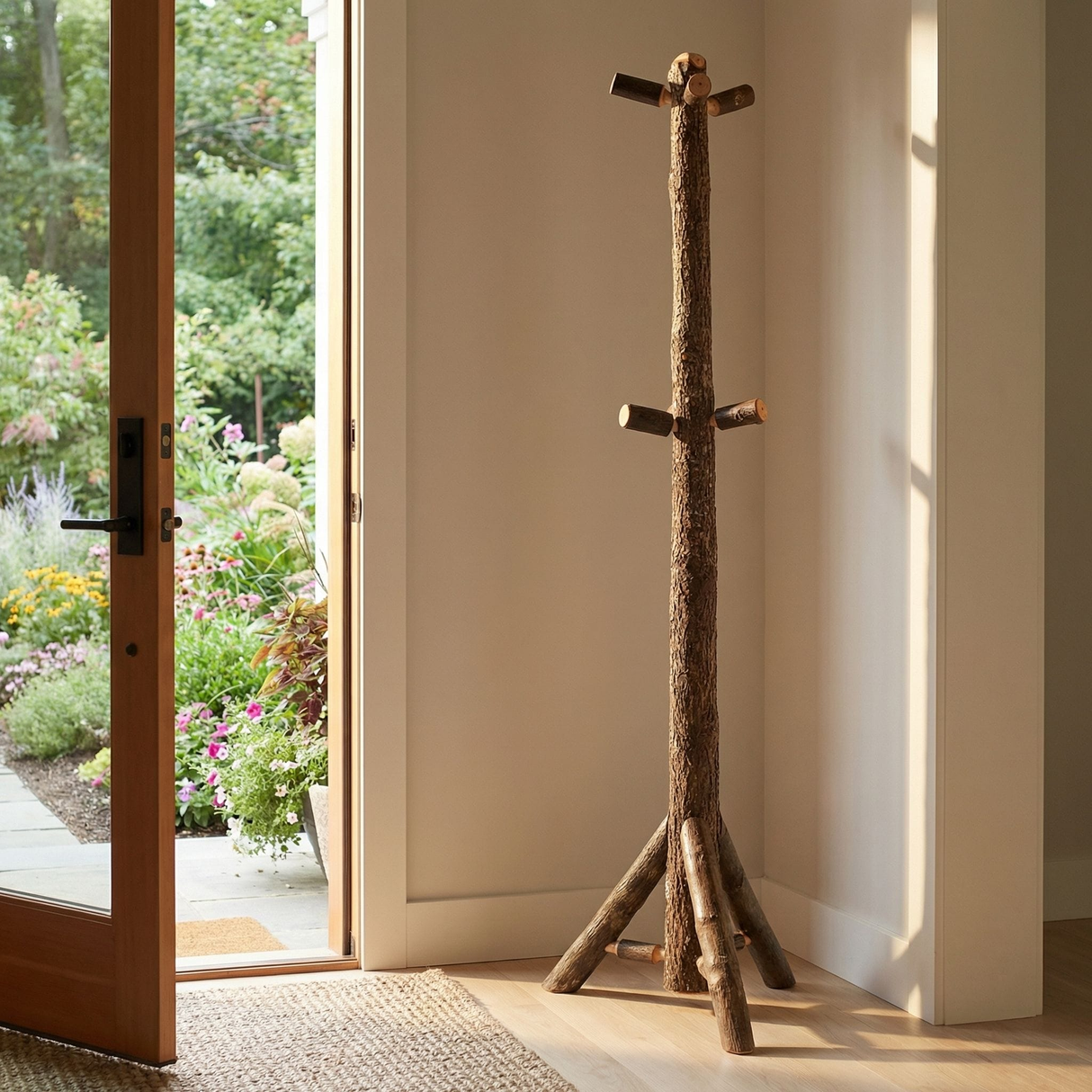 Hickory Floor Coat Tree
