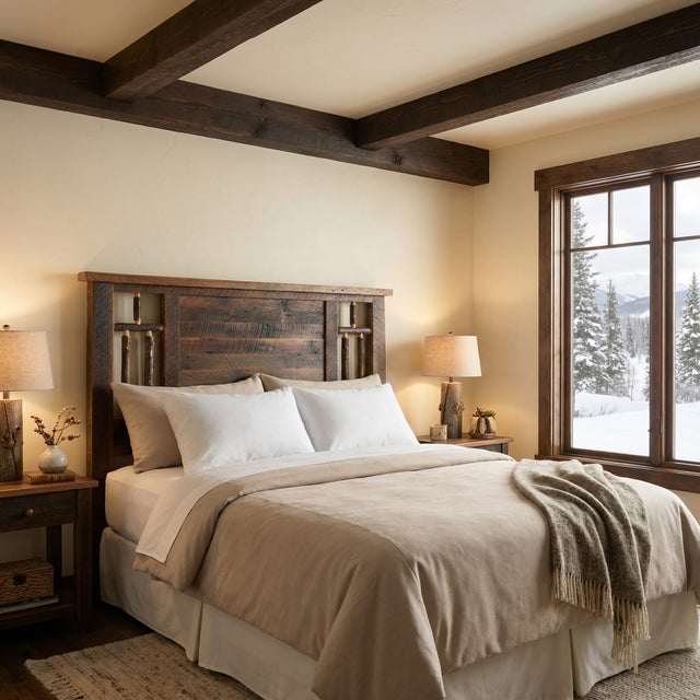 Roanoke Tobacco Window Headboard