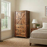Roanoke Tobacco 3 Drawer Armoire