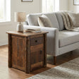 Roanoke Tobacco Enclosed End Table
