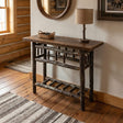 Roanoke Tobacco Open Sofa Table