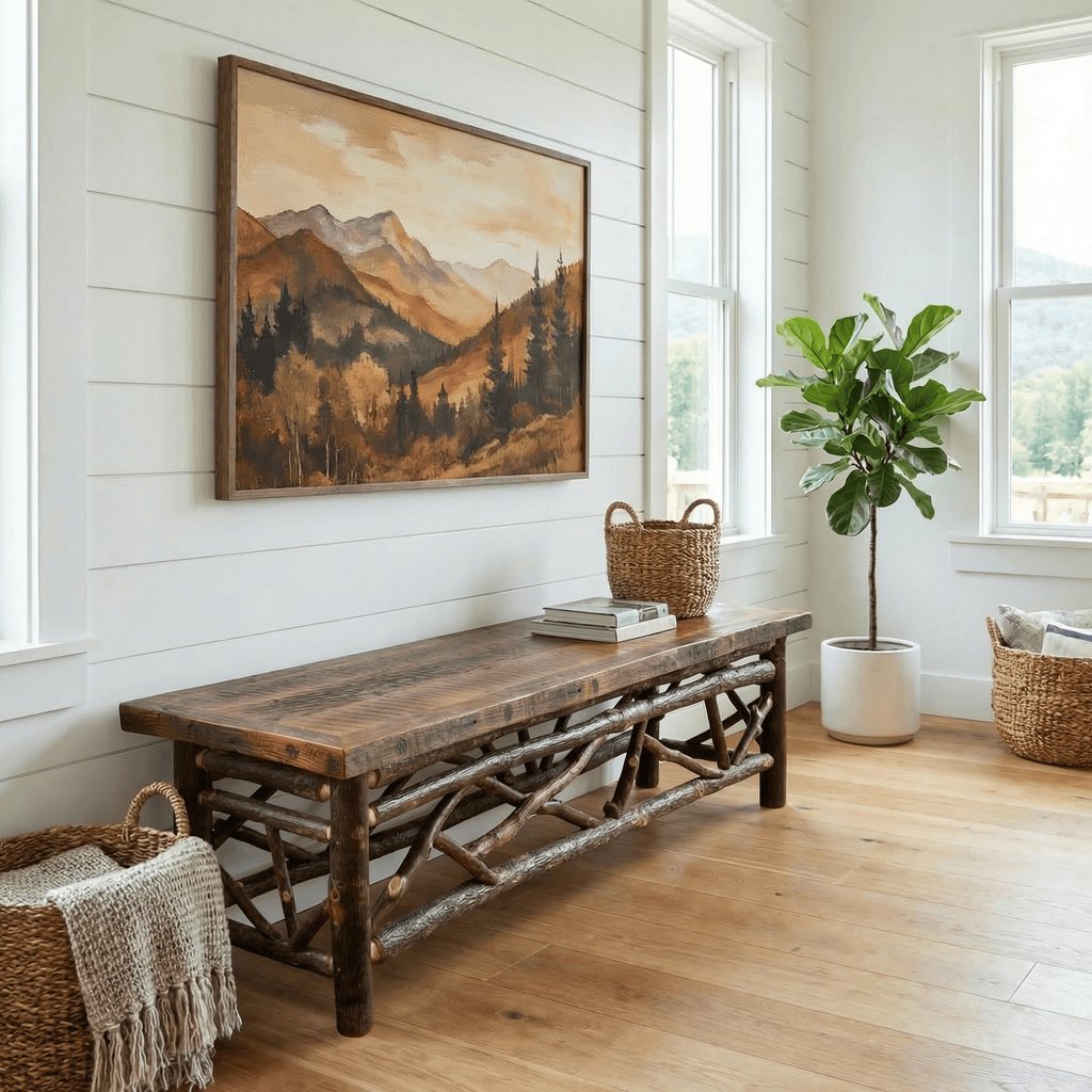 Roanoke Tobacco Twig Bench