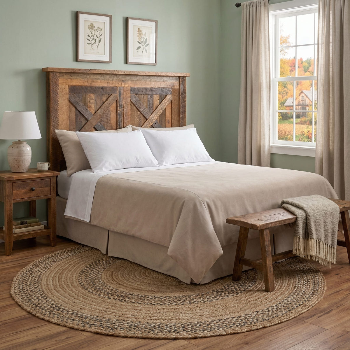 Barndoor Barnwood Headboard