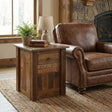 Barnwood Enclosed End Table