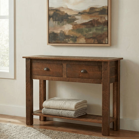 Barnwood Standard 2 Drawer Sofa Table