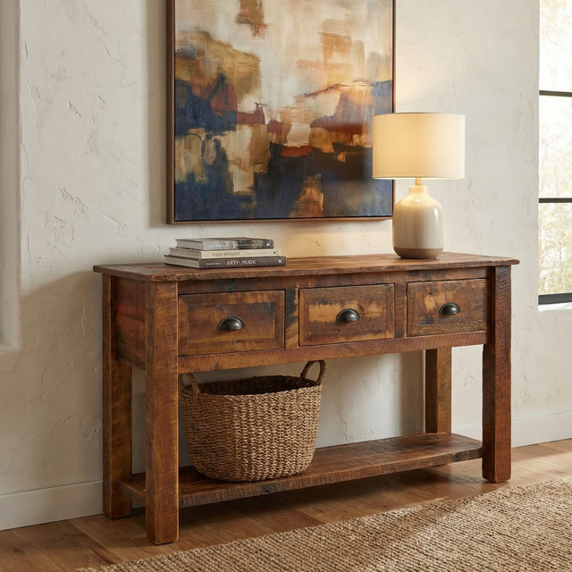 Barnwood Console Table