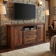 Barnwood Television Stand