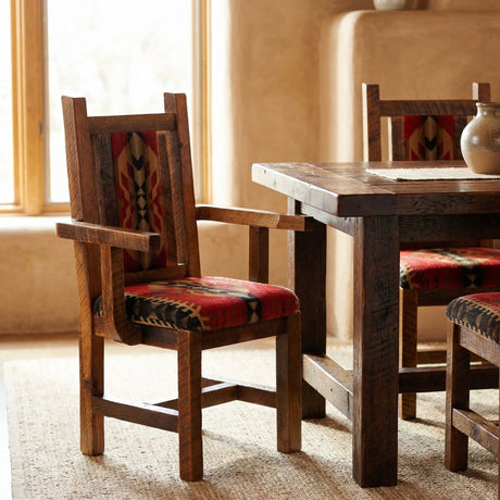 Artisan Barnwood Upholstered Arm Chair