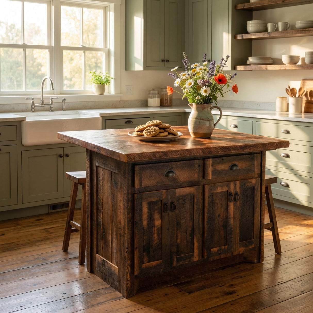Barnwood Kitchen Island
