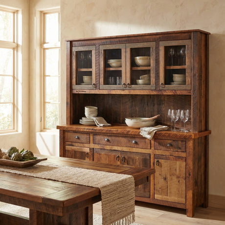 Barnwood Artisan Top Buffet & Hutch