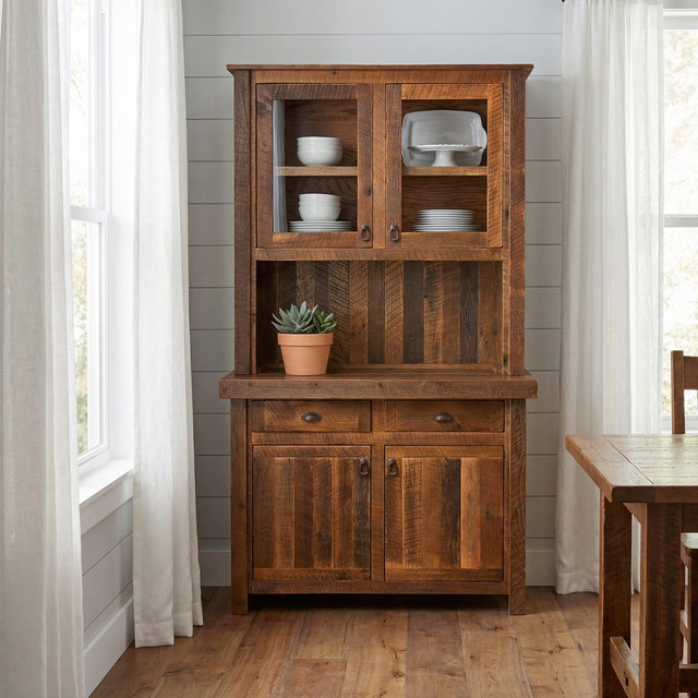 Barnwood Buffet and Hutch