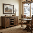 Barnwood Sideboard With Wine Rack