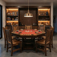 Barnwood 8-Sided Poker Table
