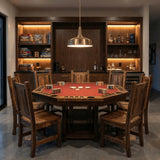 Barnwood 8-Sided Poker Table