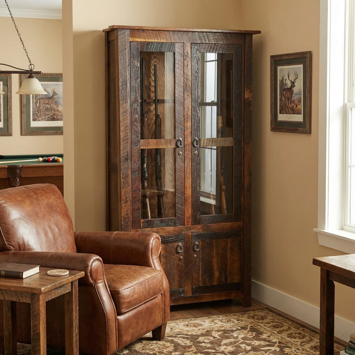 Barnwood Eight Gun Cabinet