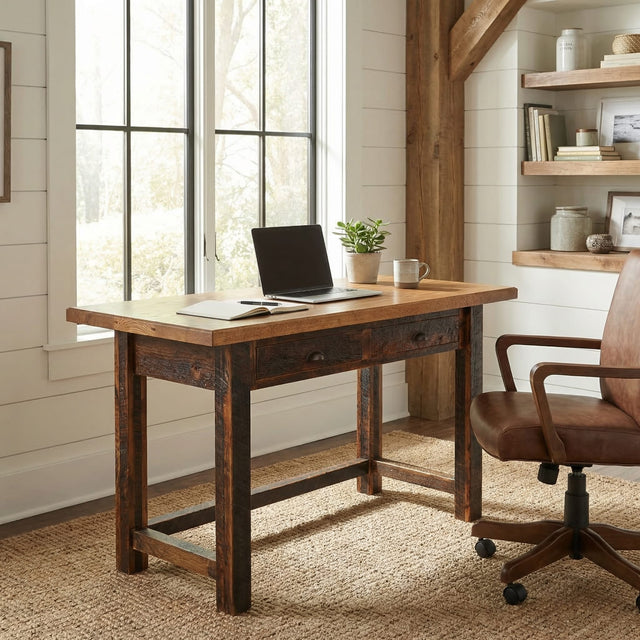 Barnwood Writing Desk with Artisan Top