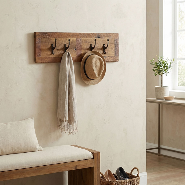 Barnwood Wall Coat Rack
