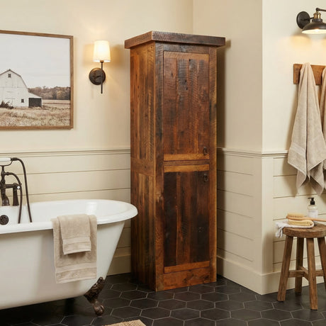 Barnwood Linen Cabinet