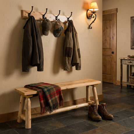 Dakota Log Bench