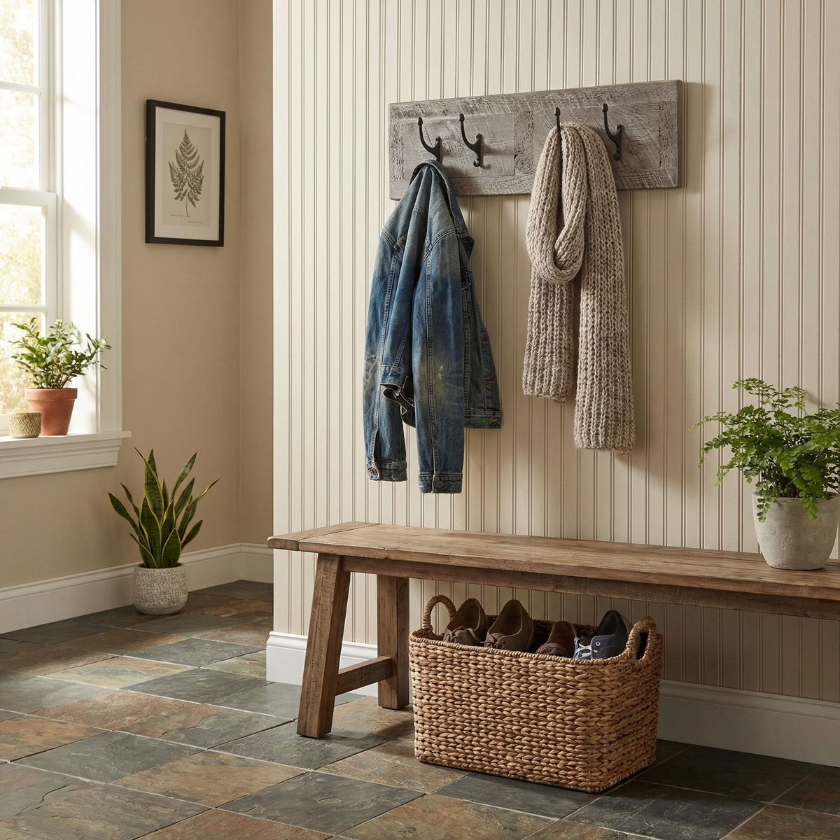 Rustic Home Wall Coat Rack