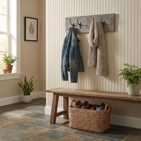 Rustic Home Wall Coat Rack