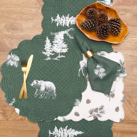 Evergreen Retreat Table Runner