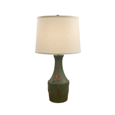Green Pinecone Vase Table Lamp
