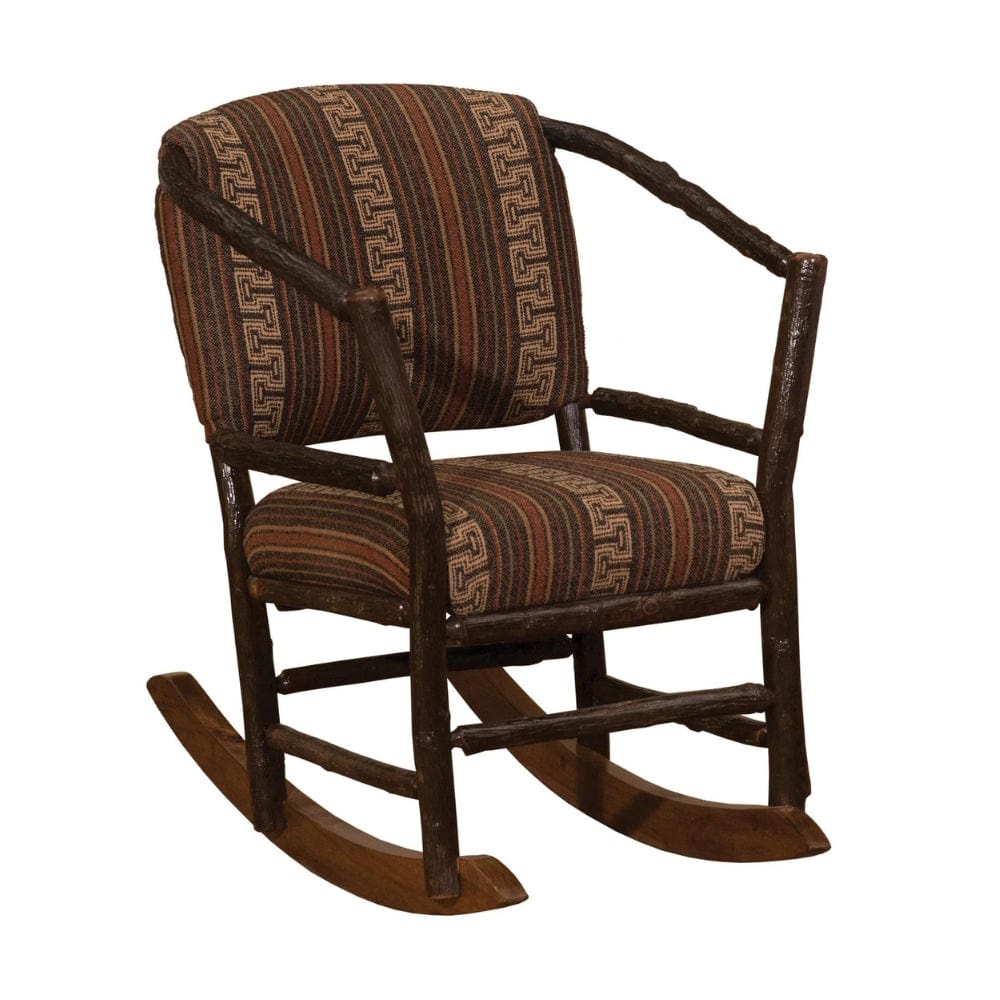 Lodge Rocking Chair Hickory Log Hoop Rocking Chair – The Cabin Place