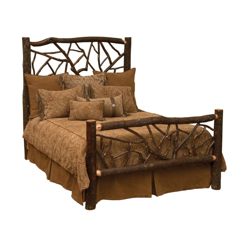 Cabin Place Hickory Log Twig Bed
