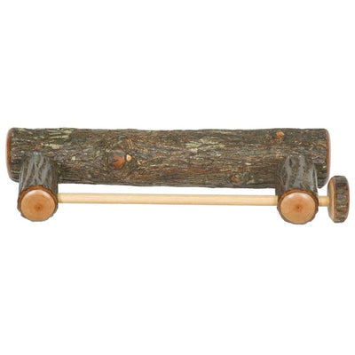 Hickory Log Wall Mounted Paper Towel Holder