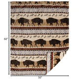 Buffalo Earth Travel Blanket