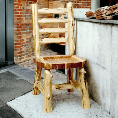 Ladder-back Log Chair