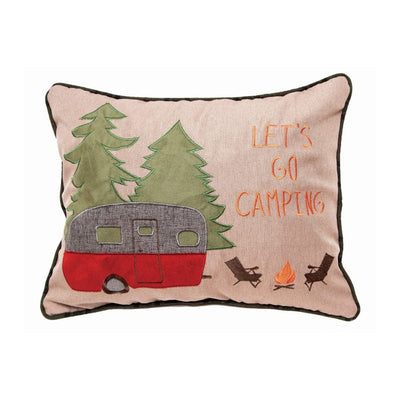 Let's Go Camping Pillow