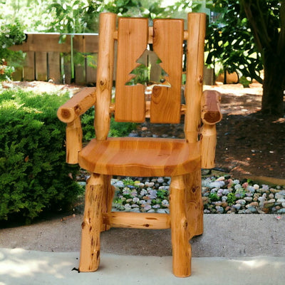 Log Cutout Arm Chair with Options