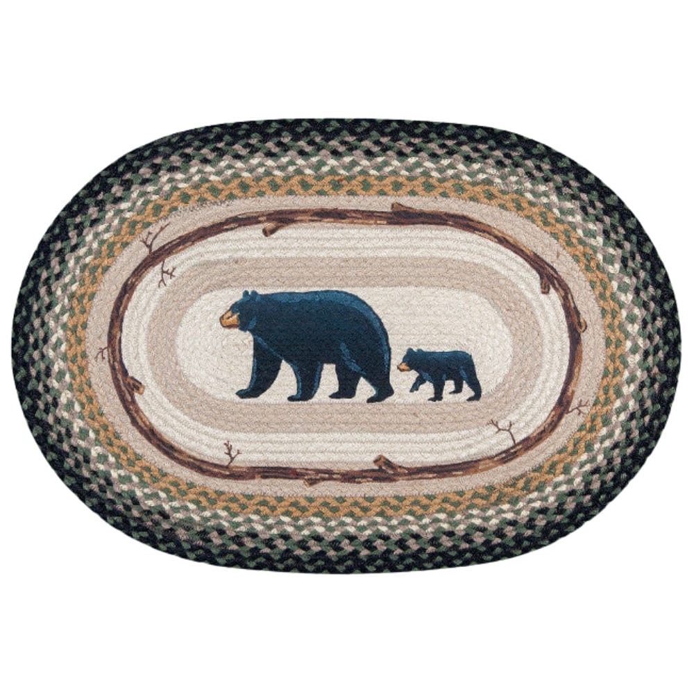 Mama Bear Oval Patch Rug – The Cabin Place