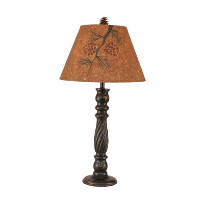 Midnight Swirl Pine Table Lamp